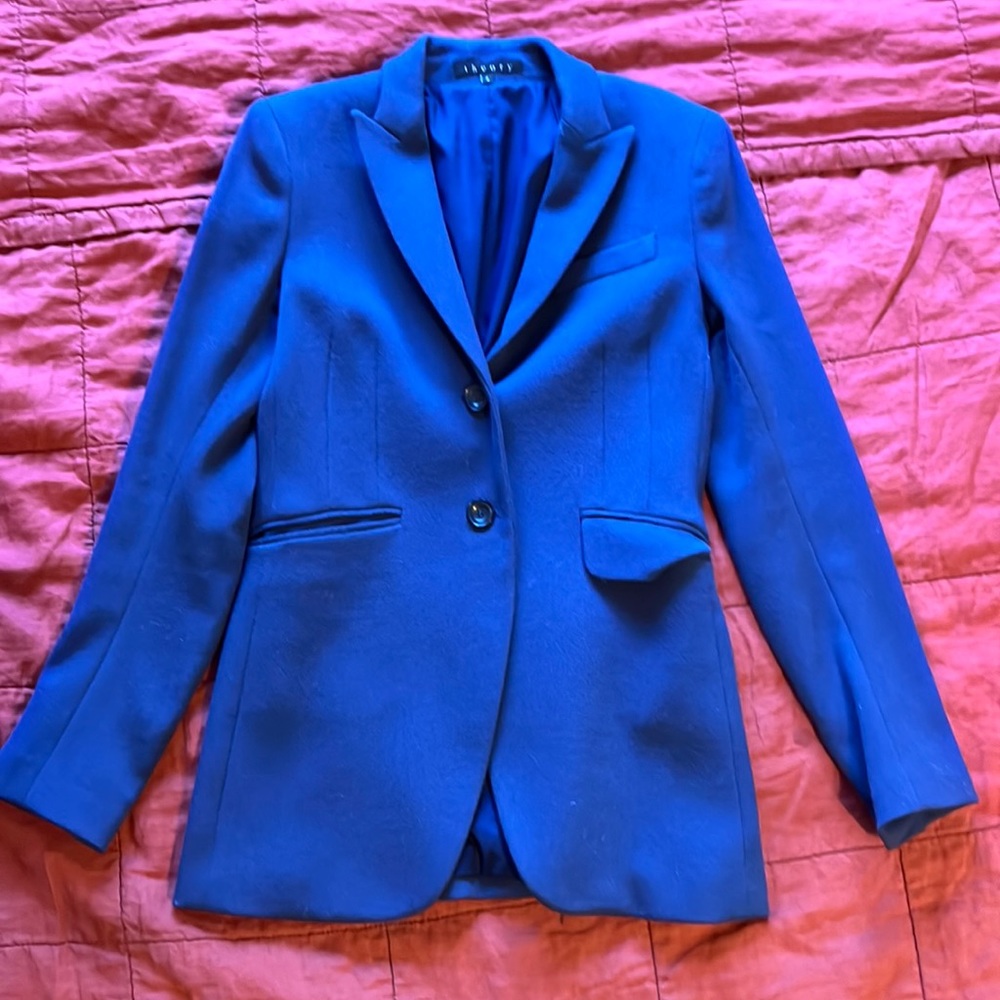 Theory Navy Wool Blazer